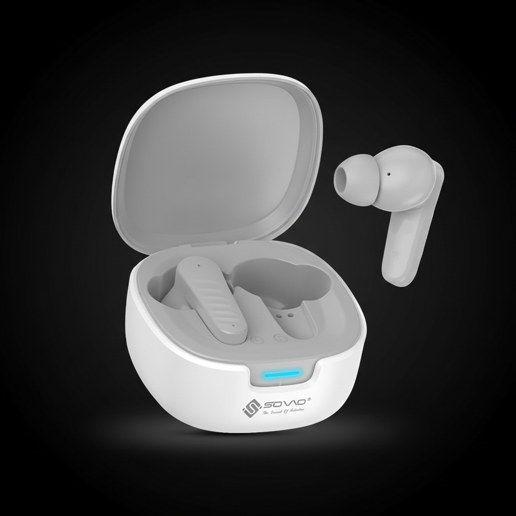 Black Background for Wireless Earbuds